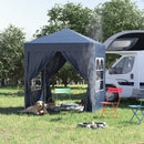 Outsunny 2mx2m Blue Pop Up Gazebo Party Tent Canopy Marquee with Storage Bag