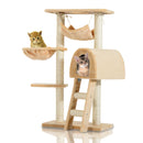 PawHut Cat Tree Kitten Scratching Activity Playing Climb Center Bed Condo Toy