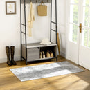 HOMCOM Grey Rug, Modern Abstract Carpet for Living Room Bedroom, 150 x 80cm