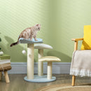 PawHut 54cm Indoor Cat Tree Kitty Play Tower w/ Toy Ball, Sisal Scratching Post