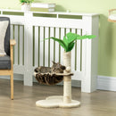 PawHut 68cm Cat Tower Palm Tree Shaped Cat Tree w/ Hammock - Beige