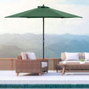 Outsunny 2.8m Patio Umbrella Parasol Outdoor Table Umbrella 6 Ribs Green