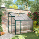 Outsunny 8 X 4ft Walk-In Garden Greenhouse Aluminum Frame Polycarbonate