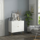 HOMCOM Freestanding Storage Cabinet with Adjustable Shelves for Living Room