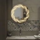 kleankin LED Dimming Lighted Bathroom Mirror with Smart Touch, Anti-Fog, 60cm