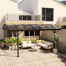 Outsunny 5 x 3(m) Garden Aluminium Pergola Gazebo Carport w/ Polycarbonate Roof
