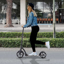 HOMCOM Teens Adult Kick Scooter Foldable Adjust Aluminum For Age 14+ Black