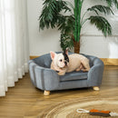 PawHut Dog Sofa Bed w/ Removable Soft Cushion for XS Size Dogs - Grey