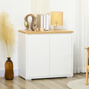 HOMCOM Sideboard Living Room Cabinet with Double Door Cabinet Adjustable Shelf