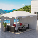 Outsunny 3 x 4 m Garden Gazebo Outdoor Canopy Marquee Party Tent White