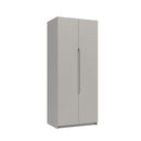 Balagio Ready Assembled Wardrobe with 2 Doors - Light Grey Gloss