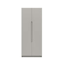 Balagio Ready Assembled Wardrobe with 2 Doors - Light Grey Gloss