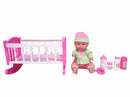 Uneeda Doll Little Luv Baby Doll with Crib Gift Set