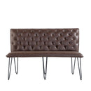 Darwen Studded Back Bench - Brown