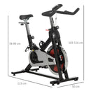 HOMCOM Exercise Bike Indoor Stationary Cycling Bike Fitness for Home Training