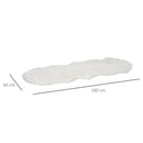 HOMCOM Faux Fur Fluffy Rug, Shaggy Area Rugs for Living Room Bedroom, 60x180 cm