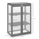 Outsunny 2 Shelves Wooden Cold Frame Grow House Greenhouse Outdoor Plant Storage
