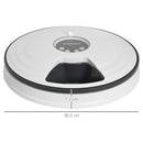 PawHut Pet Feeder w/ Digital Timer Six-Meal Food Dispenser Trays White