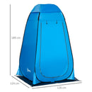 Outsunny Camping Shower Tent w/ Pop Up Design, Outdoor Dressing Changing Room
