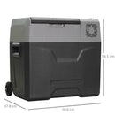 HOMCOM Car Refrigerator, Portable 12/24V 50L Fridge Freezer, Down to -20?
