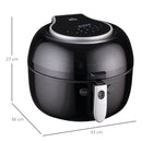 HOMCOM 7L Digital Air Fryer w/ Dehydrate 7 Presets, Rapid Air Circulation 1500W