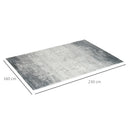 HOMCOM Grey Rug Modern Ink Render Carpet for Living Room, Bedroom, 230 x 160cm