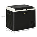 Outsunny 50L Car Refrigerator 12V Portable Freezer for Camping, Driving, Picnic