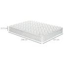 HOMCOM Double Mattress W/ Breathable Foam Pocket Innerspring 190cmx137cmx22.5cm