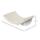 PawHut Wood Cat Shelf Perch Bed Curved Climber Wall-Mounted Cat Furniture