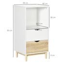 HOMCOM Modern Storage Cabinet with Drawers and Open Shelf, Bookshelf
