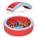 Outsunny Ball Pit Pool w/ Removable & Washable Cover, 100 Colourful Balls,