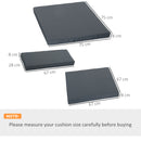 Outsunny 7 Pcs Outdoor Cushion Pads for Rattan Patio Conversation Set, Grey
