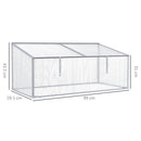 Outsunny Outdoor & Indoor Greenhouse Plants Cold Frame PC Board 99 x 60 x 44cm