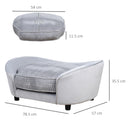 PawHut Dog Sofa Bed Pet Chair Kitten Couch Lounge w/ Cushion for XS S Dogs