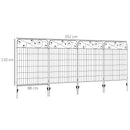 Outsunny Decorative Garden Fencing 4PCs 43in x 11.5ft Metal Border Edging