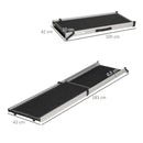 PawHut Dog Ramp for Car Telescoping Pet Ramp w/ Handle, Aluminium Frame Non-Slip