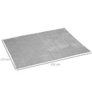 HOMCOM Flannel Fleece Blanket Single Size Throw Blanket for Bed 152x127cm Grey