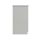Balagio Ready Assembled Bedside Table with 3 Drawers - White Gloss