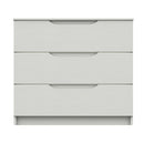 Balagio Ready Assembled Chest of Drawers with 3 Drawers - White Gloss