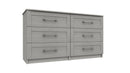 Chester Ready Assembled Double Chest of Drawers with 3x2 Drawers - Light Grey