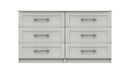 Chester Ready Assembled Double Chest of Drawers with 3x2 Drawers - White