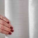 Cannes Eyelet Curtains - Faux Silk Pintuck Embellished -Silver