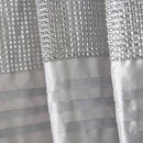 Cannes Eyelet Curtains - Faux Silk Pintuck Embellished -Silver