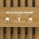 Outsunny Wooden Garden Planters with Trellis Wall-mounted Raised Garden Bed