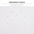 HOMCOM Shower Stool White