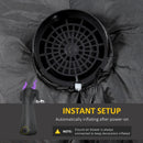 Halloween Inflatable Ghost with scary 7ft Horns LED display