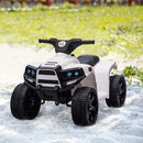 HOMCOM Kids Electric Ride On Quad Bike 6V - Black/White