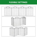 Outsunny Garden Decorative Fence Panels 44in x 12ft