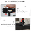 PawHut Pressure Fit Pet Safety Gate Stair Gate w/ Double-Locking, 74-80 cm