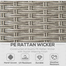 Outsunny 8 PCS Outdoor PE Rattan Wicker Conservatory Sofa Set, Patio Furniture